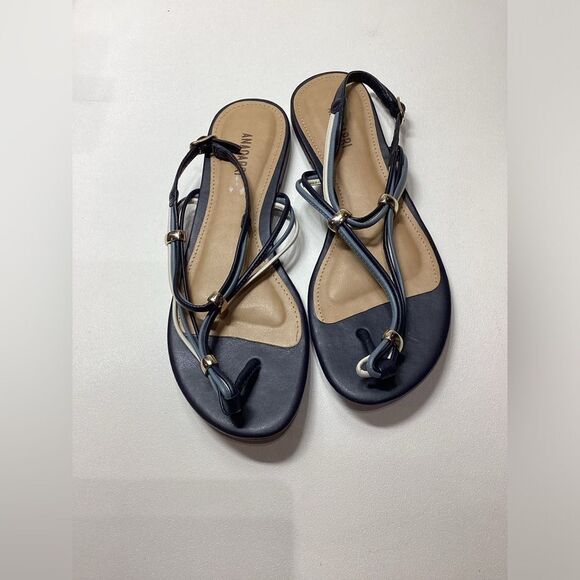 Anacapri Sandals‎ Navy Blue Size EU 39 - Picture 2 of 6